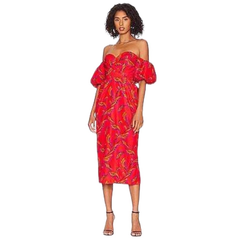 AMUR Micaela Sweetheart Dress Red Size 0 NEW with Tag